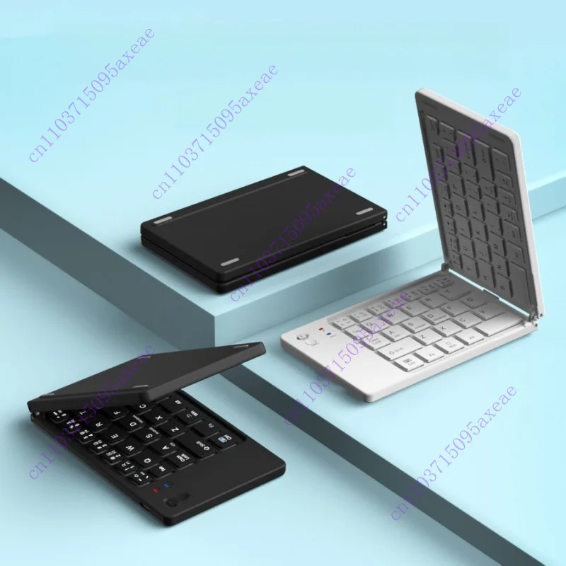デュアル折りたたみキーボード-ラップトップ-タブレット-ワイヤレス-ミニ-キーボード-折りたたみ式キーボード-超薄型ミニ-キーボード