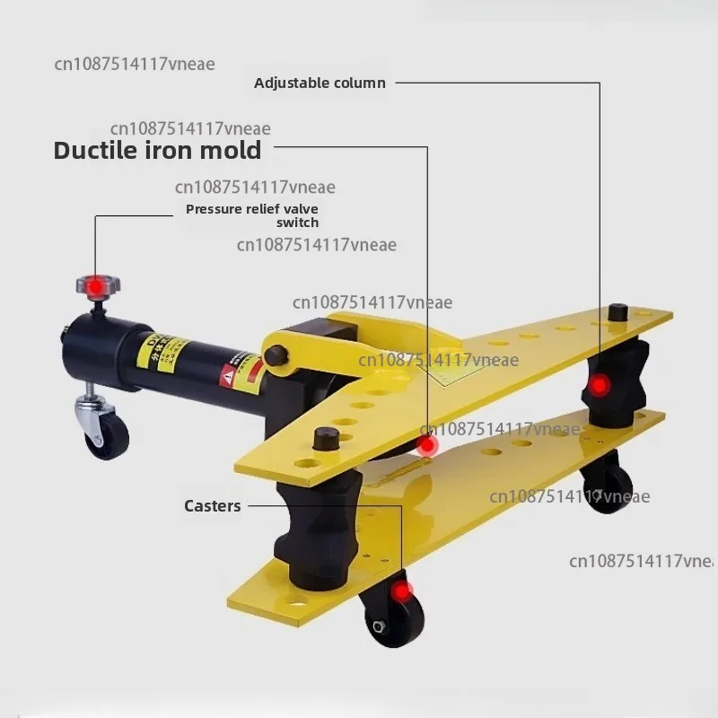 Electric Pipe Bender, Manual Hydraulic Pipe Bender, SWG-2/3/4/5/1, Galvanized Seamless Steel Pipe Bending Tool