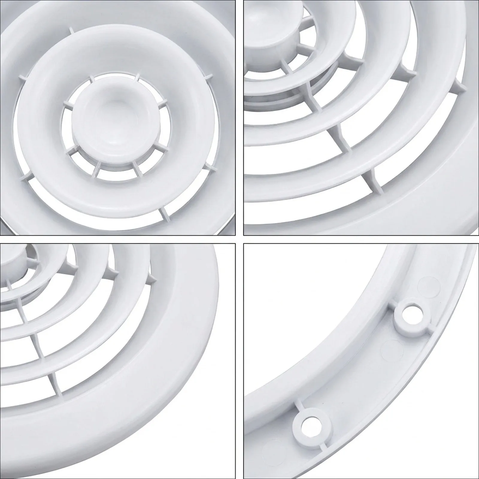 Clean Look For Home Use for exhaust Vent Cover ABS Material Construction Easy To Install Efficient Ventilation