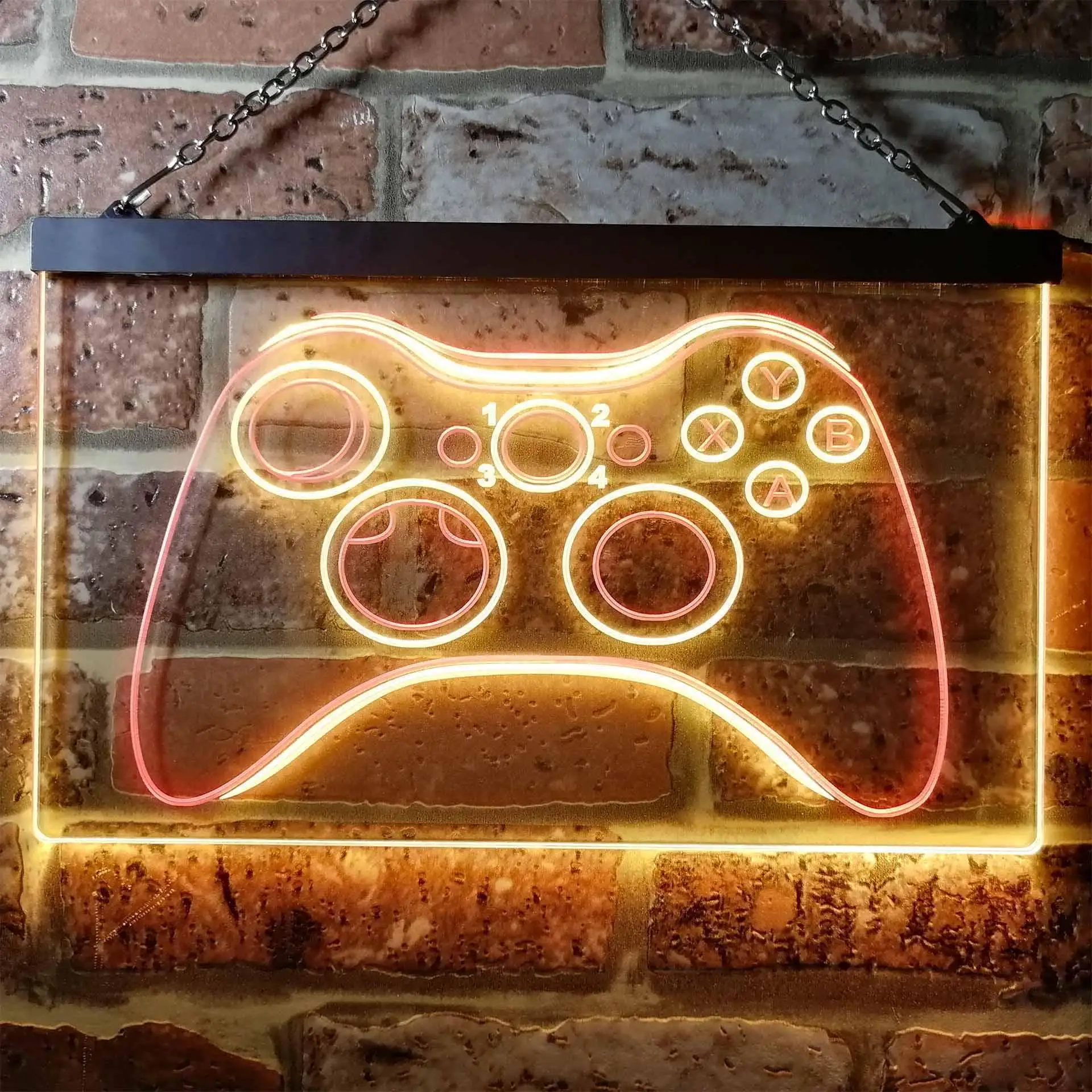 Game Console/Controller. Game Room Dual Color Led Neon Sign st6-i0733