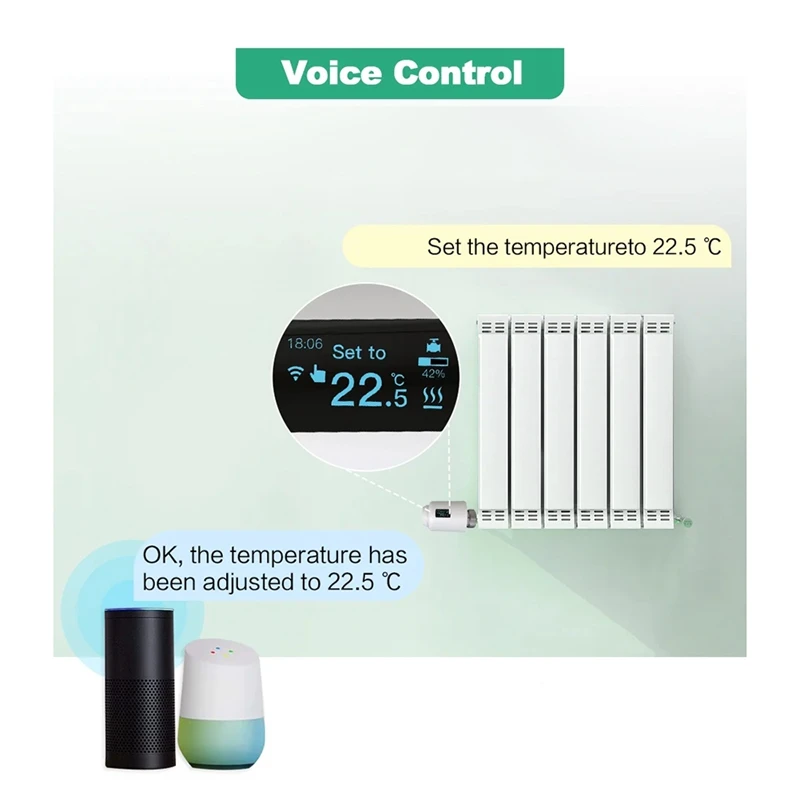 Wifi Thermostat Smart Home Thermostatic Head Radiator Valve Actuator Heating Temperature Controller Alexa