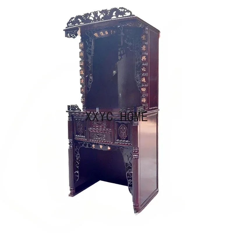 

Buddha Shrine God of Wealth Cabinet Solid Wood Buddha Cabinet Guan Gong Worship Table Guanyin Altar Buddha Statue Cabinet