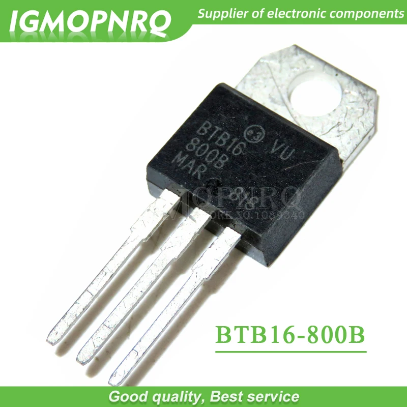 10pcs/lot Triac BTB16-800B BTB16 16A / 800V TO-220 Authentic Original