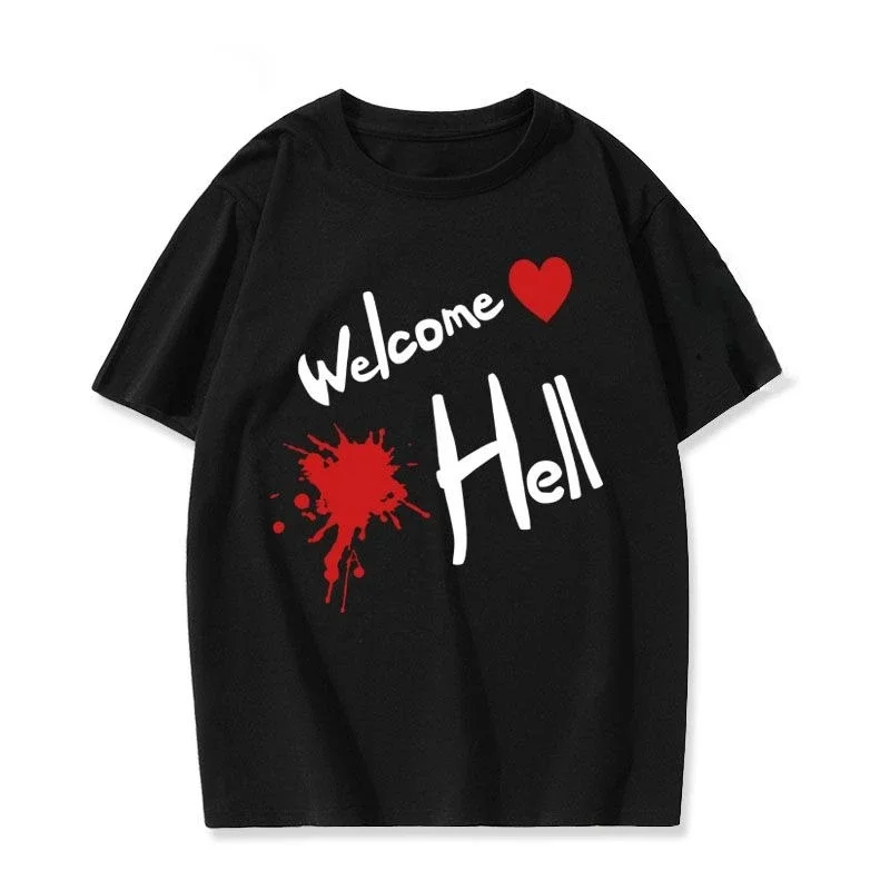 ‌Touhou Project‌ Game-related Anime T-shirt - 2D Pure Cotton Short-sleeved Top