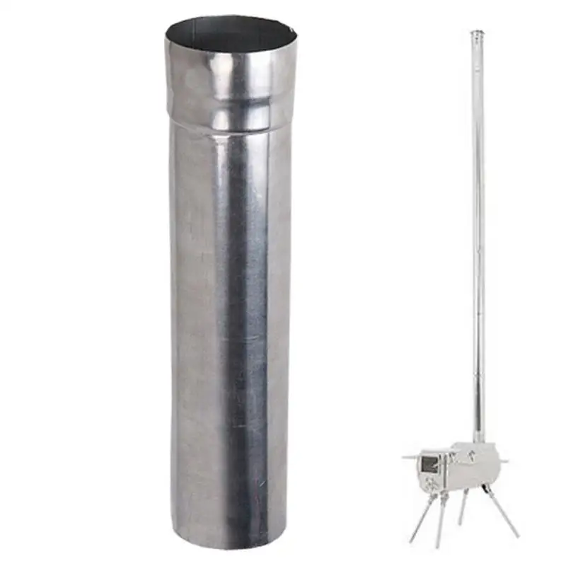 Tent Chimney Pipe Stainless Steel Stove Pipe Flue Chimney Extension Wood Stove Pipe Camping Stove Accessories For Hot Tent Stove