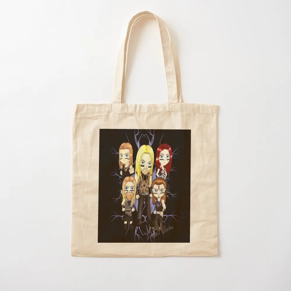 Mini Ensiferum One Man Army Tote Bag free delivery bags reusable shopping bag hand bag Women's