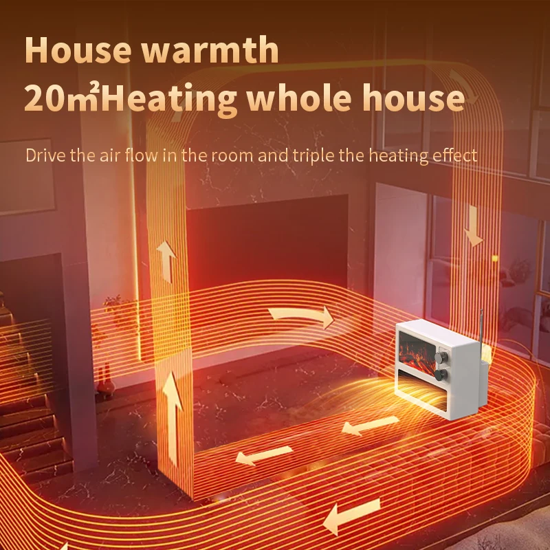 Desktop-Flammen heizung 3d dynamische Flamme elektrische Heizung einstellbare Leistung Raumheizung für Schlafzimmer Büro schnelle Heizung Hände Füße