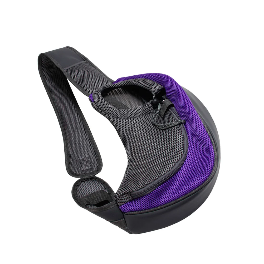 

Pet Carrier Single Shoulder Bag Large Size Purple Durable Polyester Lightweight Crossbody Travel Carrying Bag for Dogs Cats