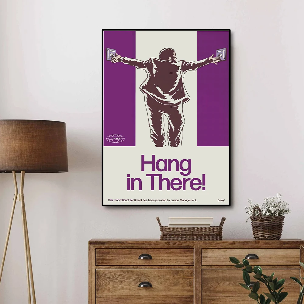 TV Series Severance Canvas Print Poster Hang in There Lumon The Break Room Dylan G Art Prints for Home Decor Art Poster Gifts