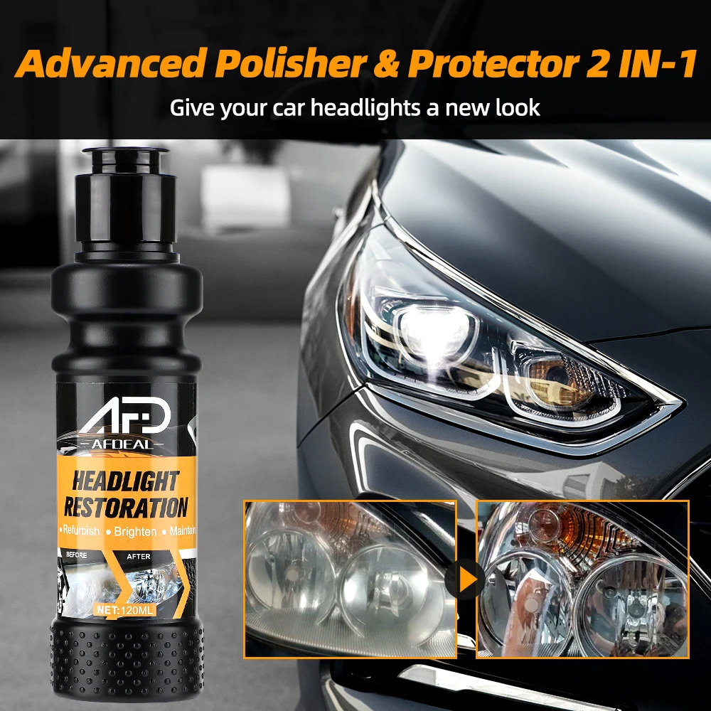 Car Headlight Polishing Agent Scratch Remover Repair Headlight Renewal Polish Liquid Headlight Restoration Kit Auto Accessories