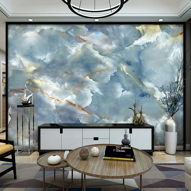 Custom 3D Wallpaper Modern Marble Mural Living Room Bedroom Background Abstract Art Home Decor Stickers Papel De Parede Tapety