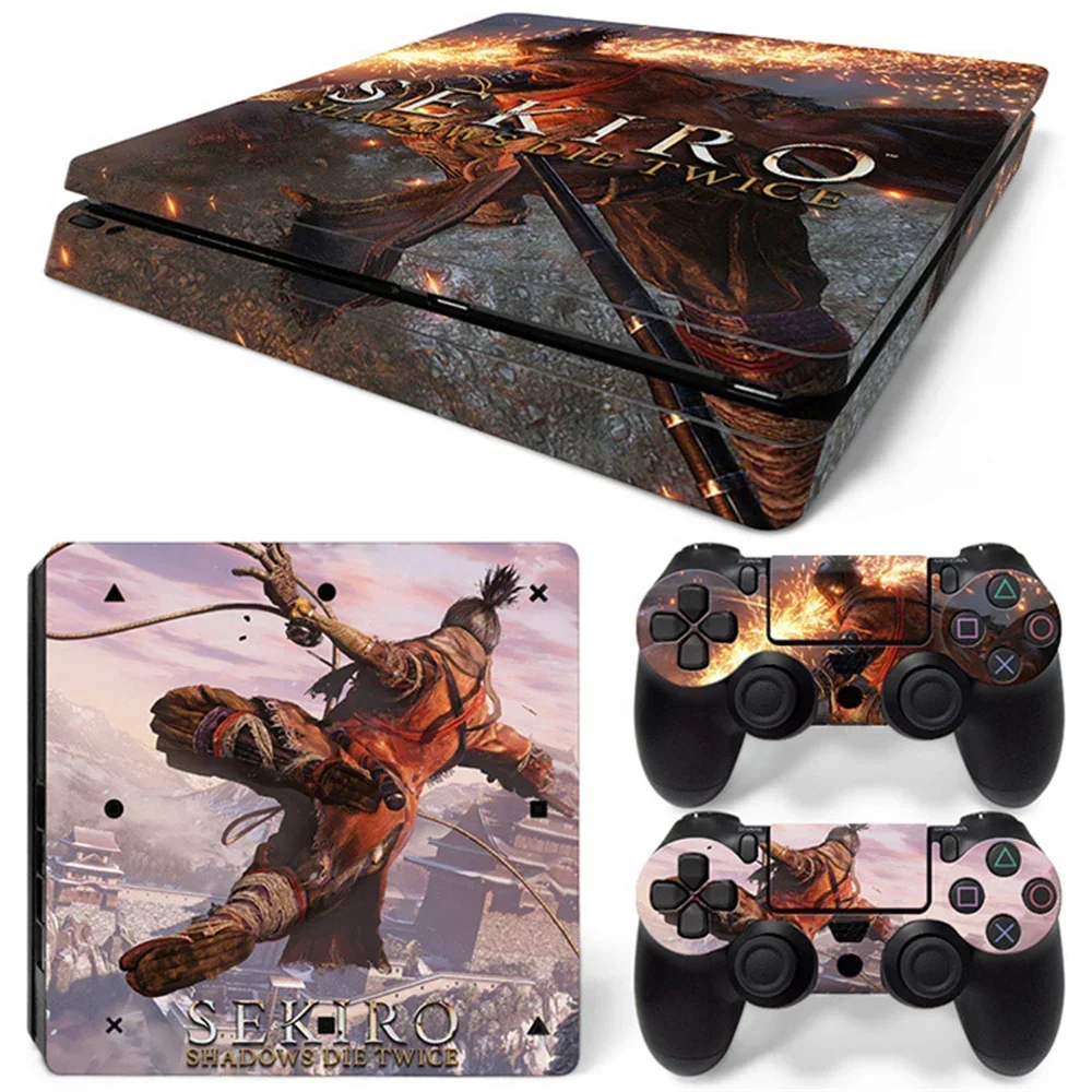 Sekiro shadows the twice  Best Sell Design Skin Sticker for PS4 Slim Console and Controllers