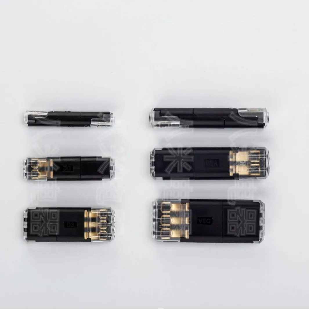 D2T2 Quick Connect Terminal, Plug-in Type, No Welding, No Stripping, Pull-out LED Lamp Wire Connector Box