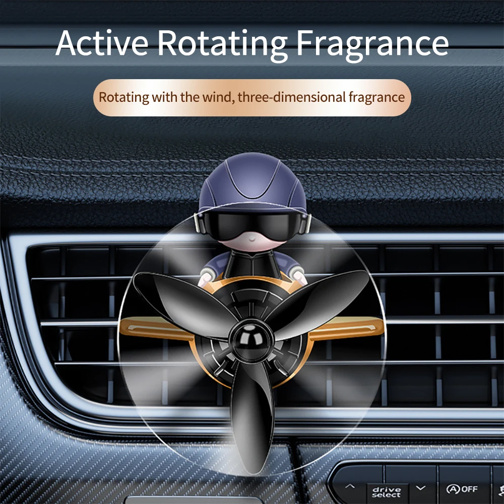 Car Air Outlet Aromatherapy Perfume Creative Air Force Small Aircraft Design Car Interior Decoration Car Air Freshener