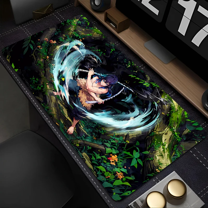 

Mousepad Laptop Office Cabinet Keyboard Pad PC Desk Mat Large HD Mouse Pad Non-slip Rubber D-demon Slayer Inosuke Extended Pad