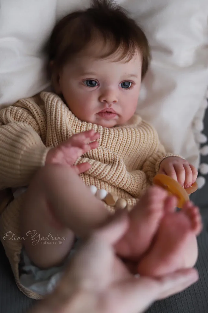 

Набор для создания куклы-реборна NPK 20 дюймов, модель Шанталь, реалистичные неокрашенные детали куклы с тканевым телом и глазами для самостоятельного изготовления (DIY)