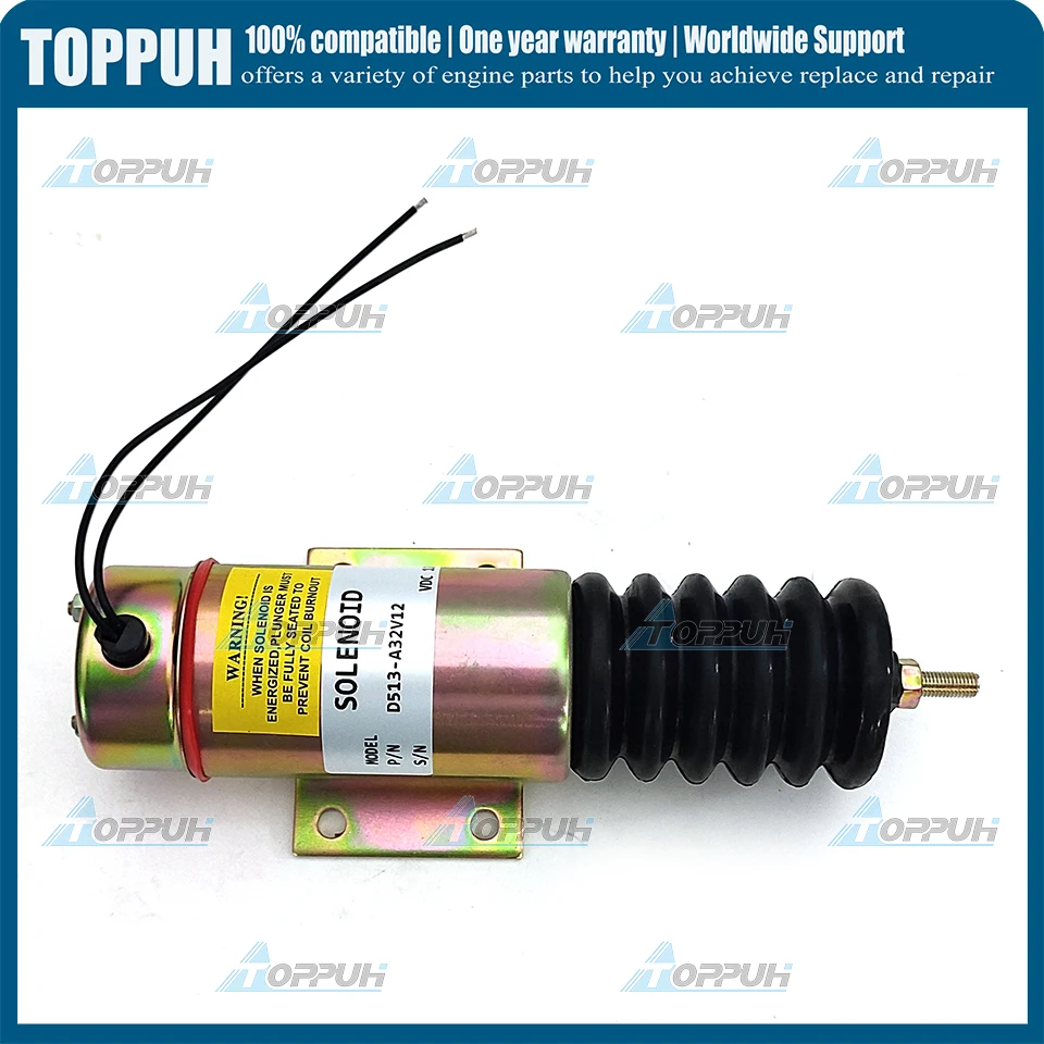 12V D513-A32V12 Fuel Shutoff Solenoid D513A32V12 For Trombetta Cummins 12V D513-A32V12 2011-12E2U1