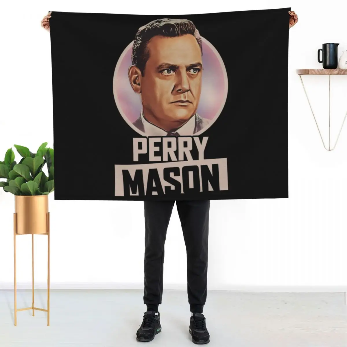 Perry Mason Throw Blanket Designers Decorative Beds Plush Shaggy Cute Stuffeds Blankets