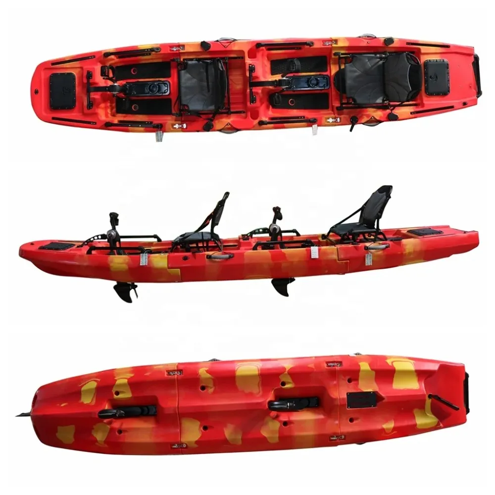 for 14.5 FT Three-section 2-Person Modular Pedal Fishing  Plastic Electric Trolling Motor Detachable LLDPE Inflatable