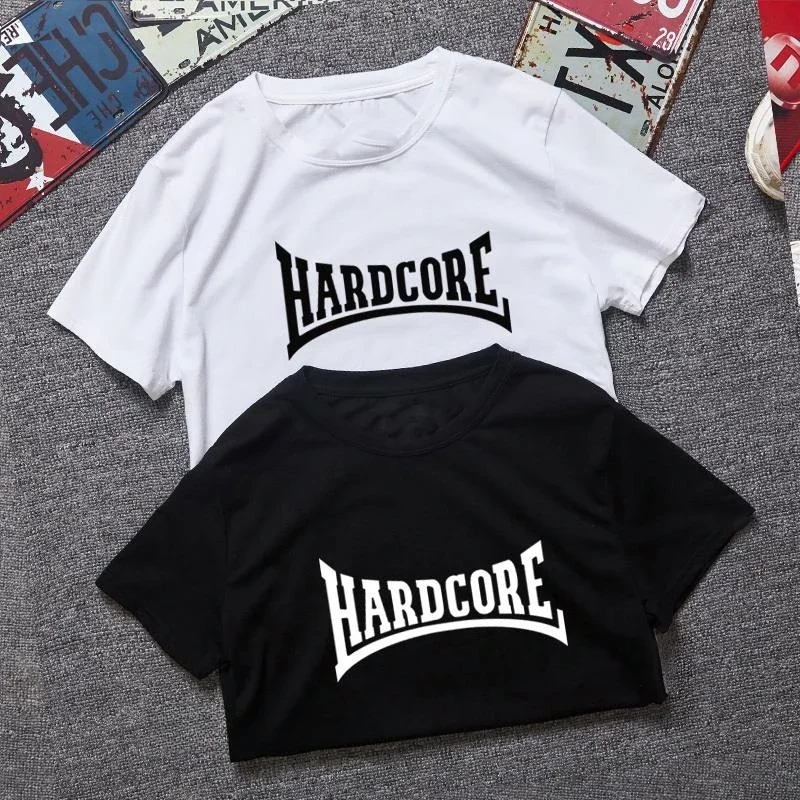 Cool fun hardcore fashion street wear trend casual summer comfort men women universal crewneck short-sleeved T-shirts