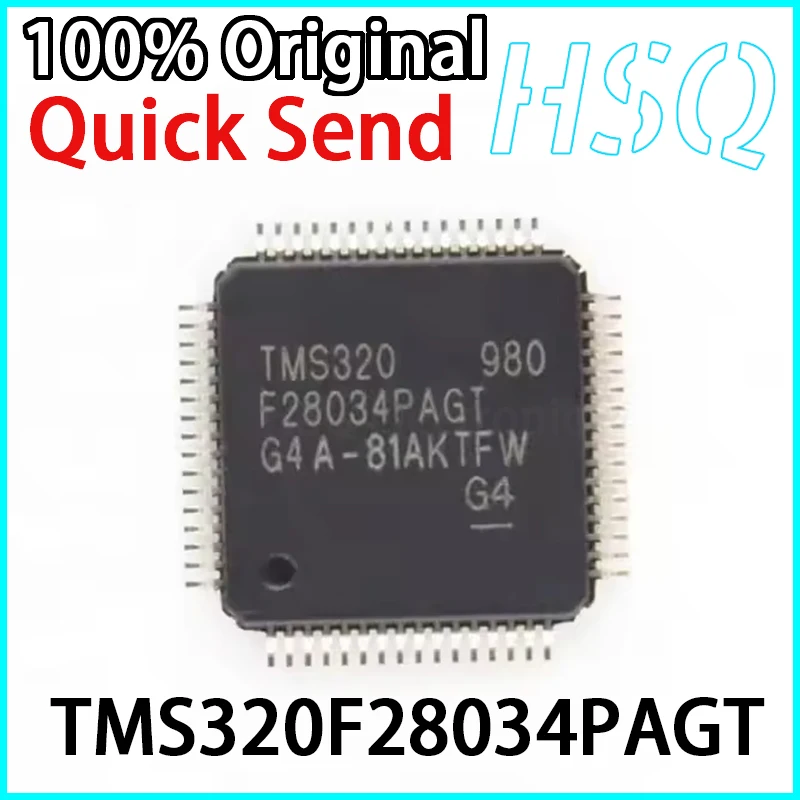 2PCS Original TMS320F28034PAGT TQFP64 Microcontroller Chip Brand New in Stock