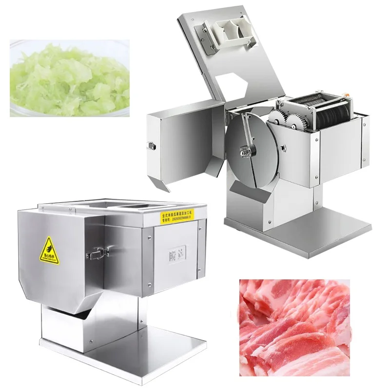 

Commercial Automatic Meat Strip Cutting Machine Fresh Meat Slicer Chicken Breast Cutter