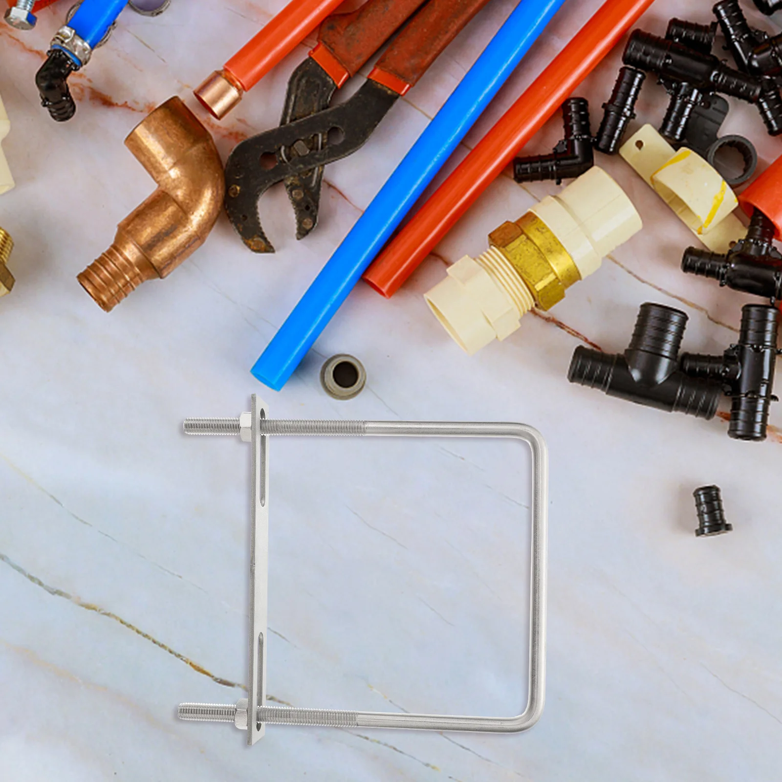 

4 шт. квадратный U-образный болт M10x150x200 мм из нержавеющей стали, прямоугольный болт, прочный крепежный U-образный болт для морского прицепа