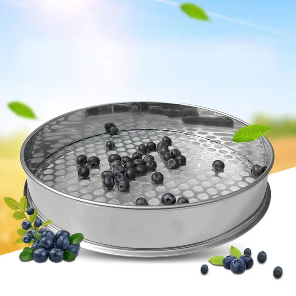 Garden Soil Sieve Portable Sifting Pan Garden Potting Mix Sieve Bonsai Gardening Tool Mesh Filter for Garden Outdoor Home Indoor