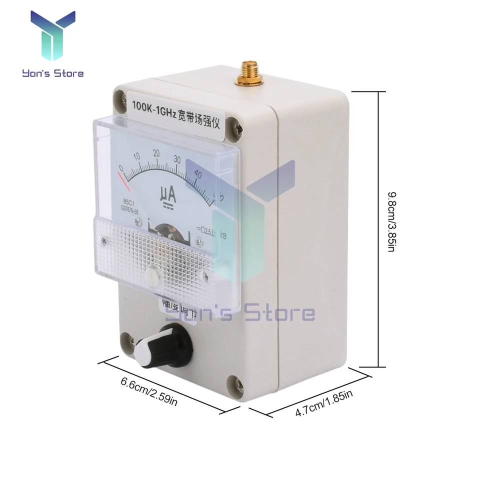 Mesureur De Champ RF 100kHz-1GHz – Haute Sensibilité, Portable, écran ABS, Neuf