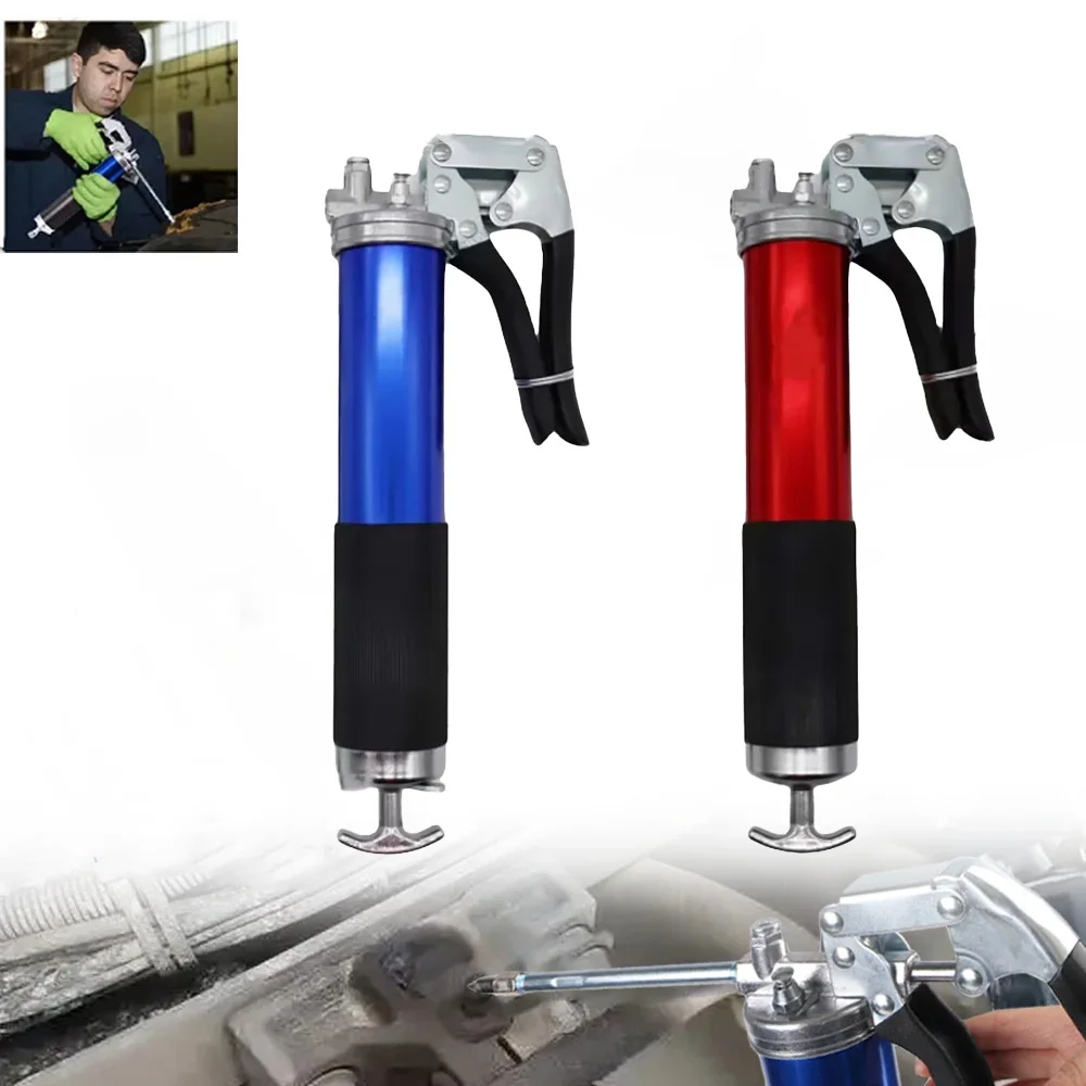 

High-Pressure Pumping Grease Gun Greasing Injection 6000-7000 PSI with Flexible Hose Manual Grease Gun Injector Car Repair Tool