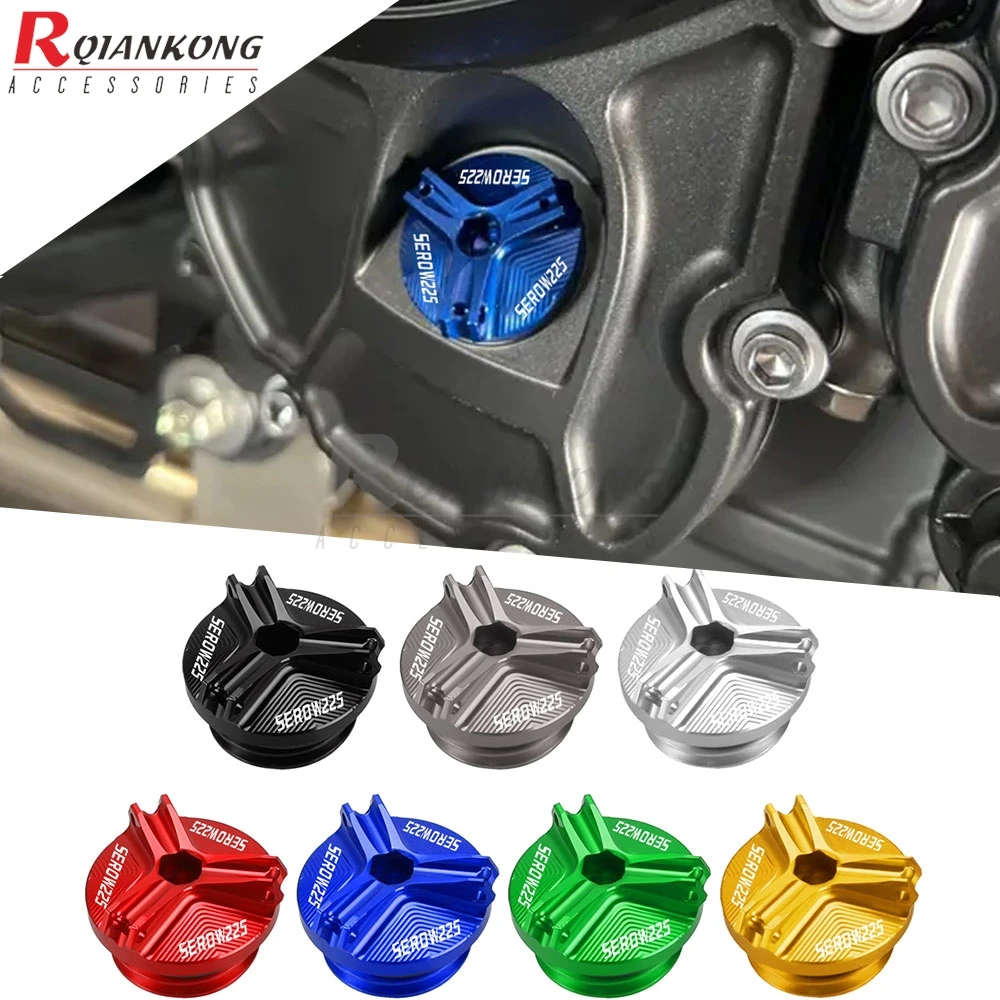 

M19*2.5 Motorcycle CNC Aluminum Oil Filter Cup Engine Plug Covers FOR YAMAHA SEROW225 Serow 225 1999-2004 SEROW250 2005-2020