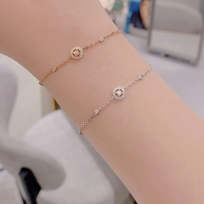 

MXK Hot sale fashion jewelry 925 silver classic heart shaped bracelet women's personality simple jewelry Valentine's Day gift