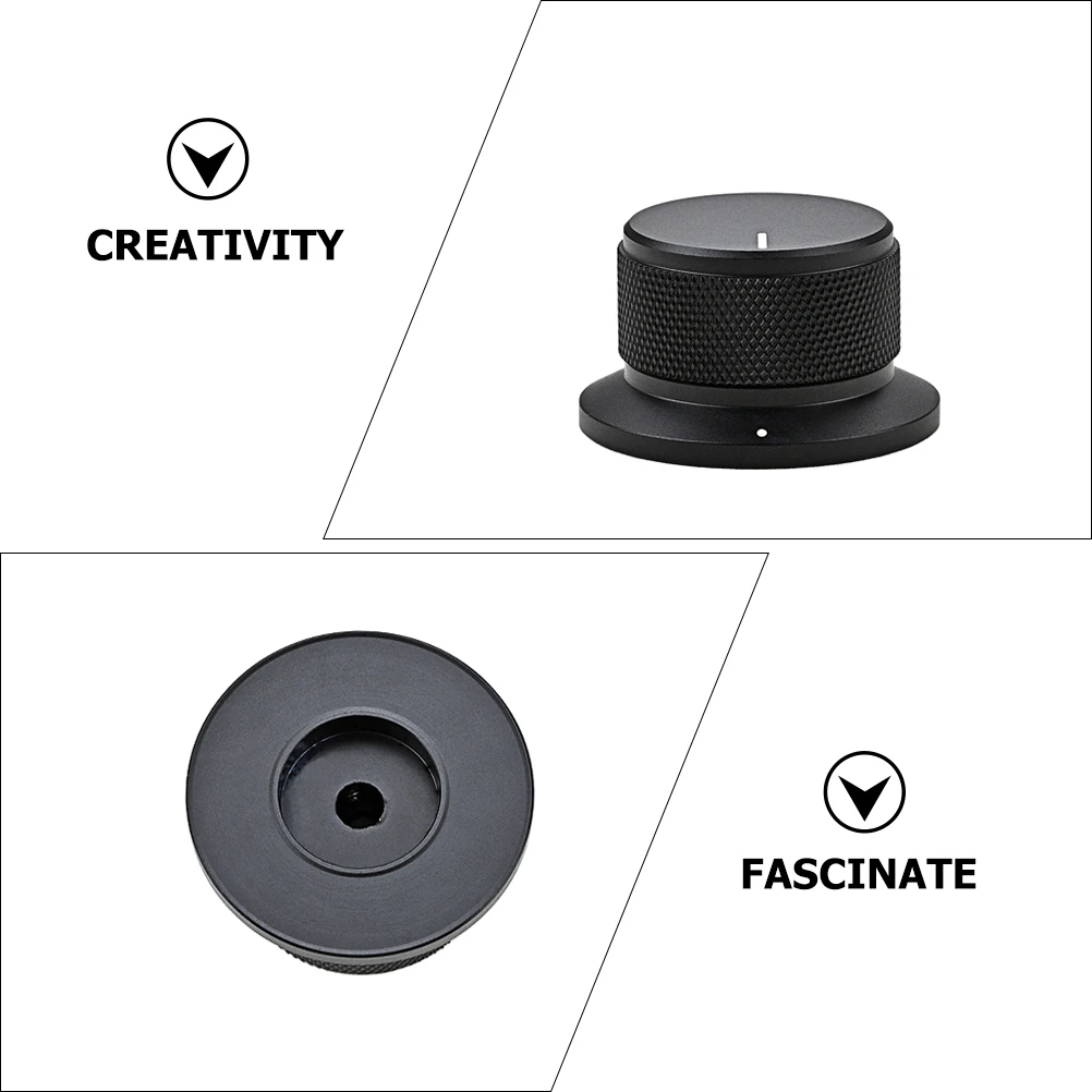 

Black Top Hat Bass Knob for Car Amplifier Volume Control Electric Guitar Knobs Potentiometer Small