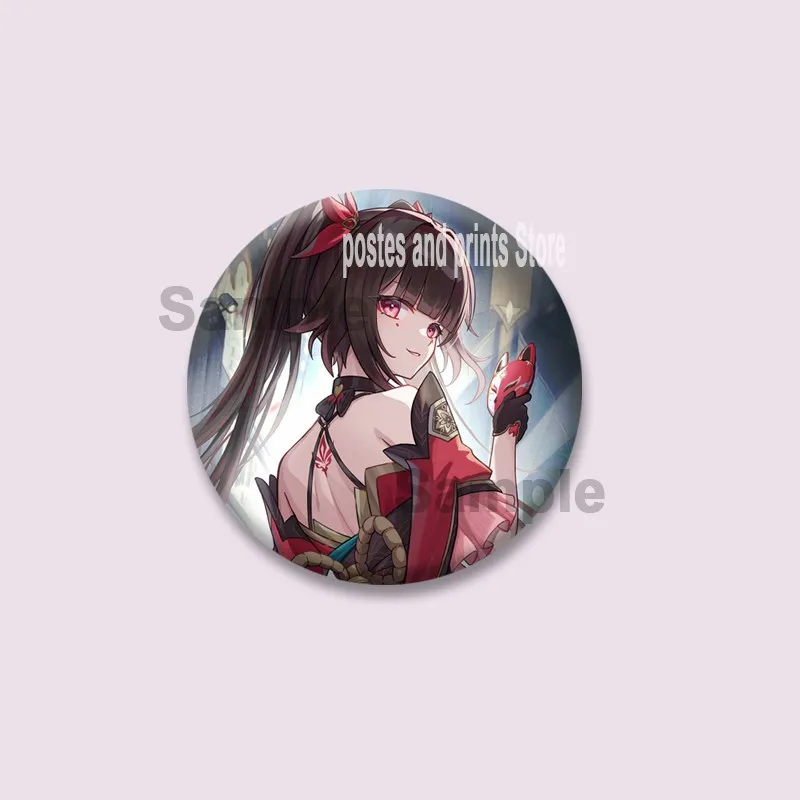 الكرتون لعبة هونكاي ستار السكك الحديدية بروش لطيف صفيح لينة زر دبابيس شارة مستديرة الملابس على ظهره مجوهرات اكسسوارات اللعب الهدايا