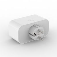 TUYA Smart Wifi Dual Plug 16A 2-in-1 Socket Outlet Switch Smart Home Timing APP Voice Control Work CLY809 EU Plug-ABFB