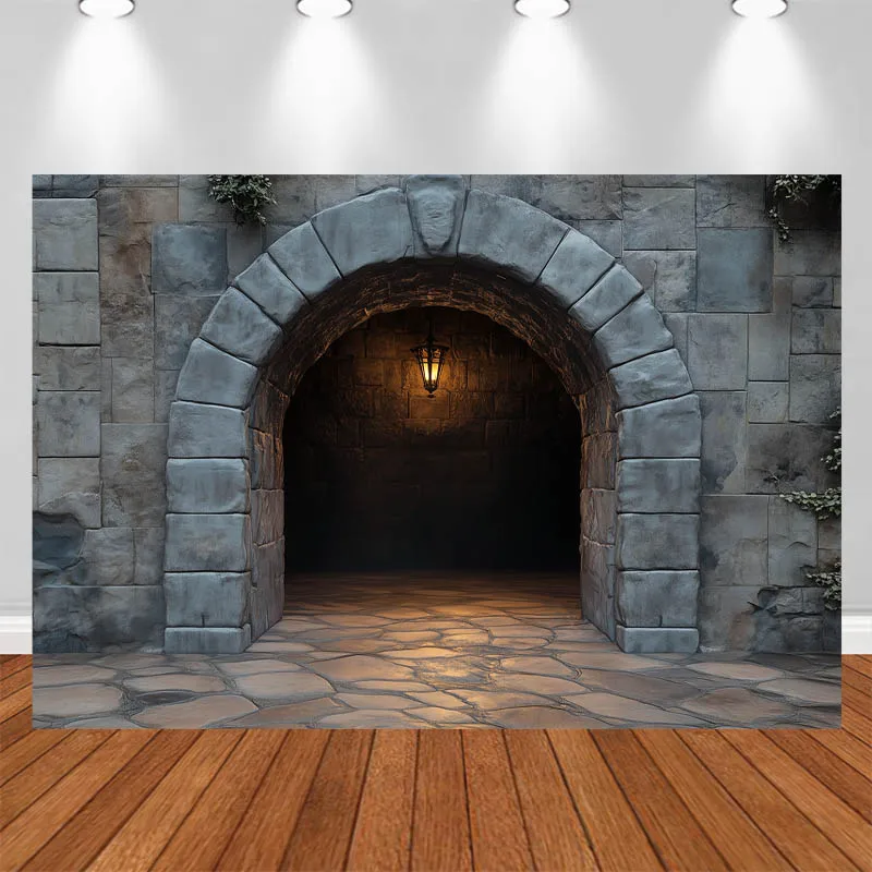 LS Photography Background Magical Arch Chandelier Decoration Adult Portrait Photography Studio Backdrops