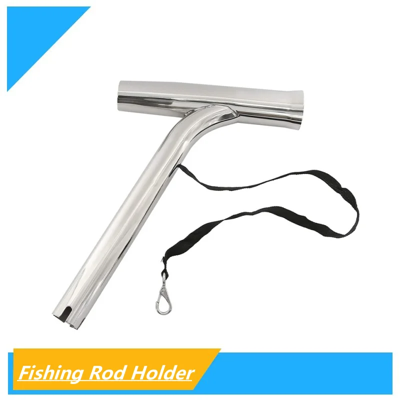 Marinha Grade Pesca Rod Holder, Outrigger Mount, altamente polido para o barco, elegante aço inoxidável 316