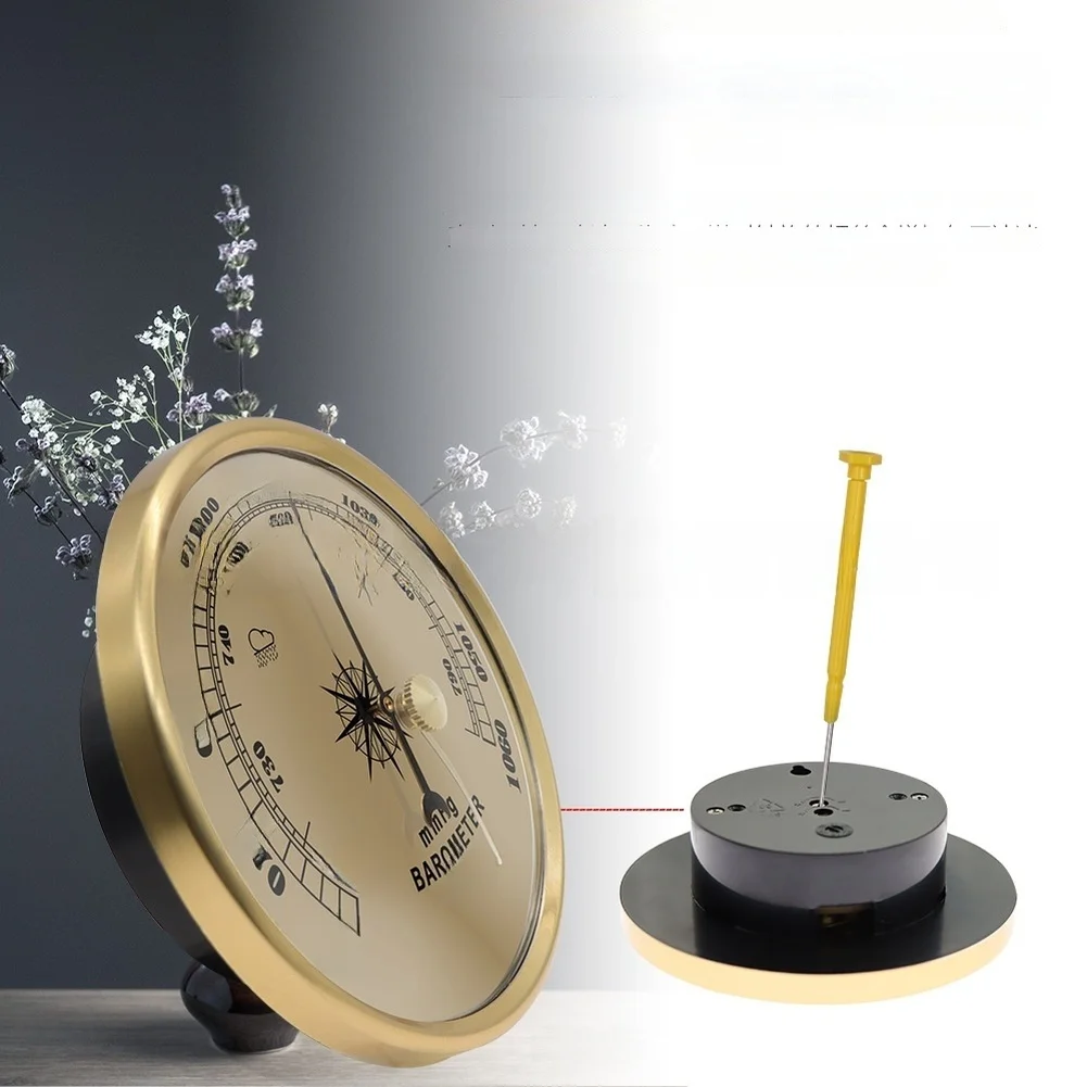 Barometer HYT039 Wall Mount Analog Instrument for For weather Observation Calibration Screw Metal Plastic Build