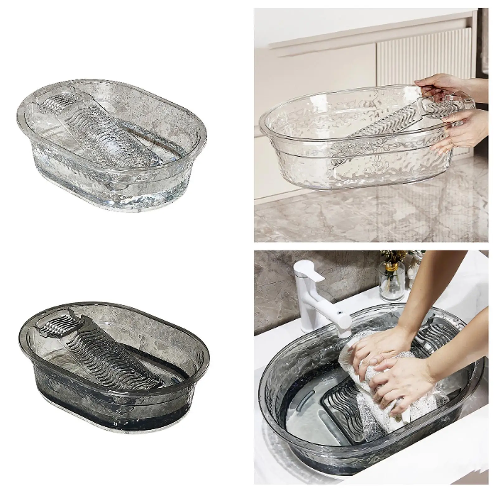 

Washboard Basin Hand Board Large Cleaning Basin Wash Tub for Home Blouses Underwear Pants Hand Wash Clothes