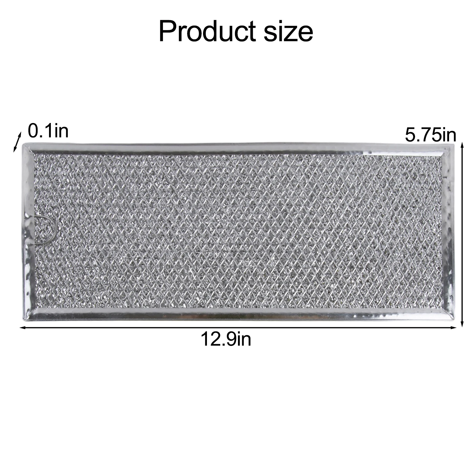 

Efficient Grease Filtration Aluminum Filter Aluminum Mesh Filter 12.9*5.75*0.1inch W10208631 Filter 2PC Package
