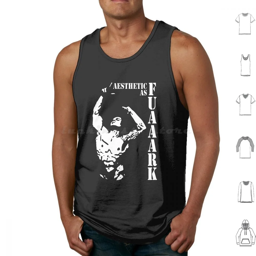 Aesthetic As Fuark Zyzz Tank Tops Print Cotton Cardio God Zyzz Quotes Zyzz Dance Workout Lift Training Ripped Generation