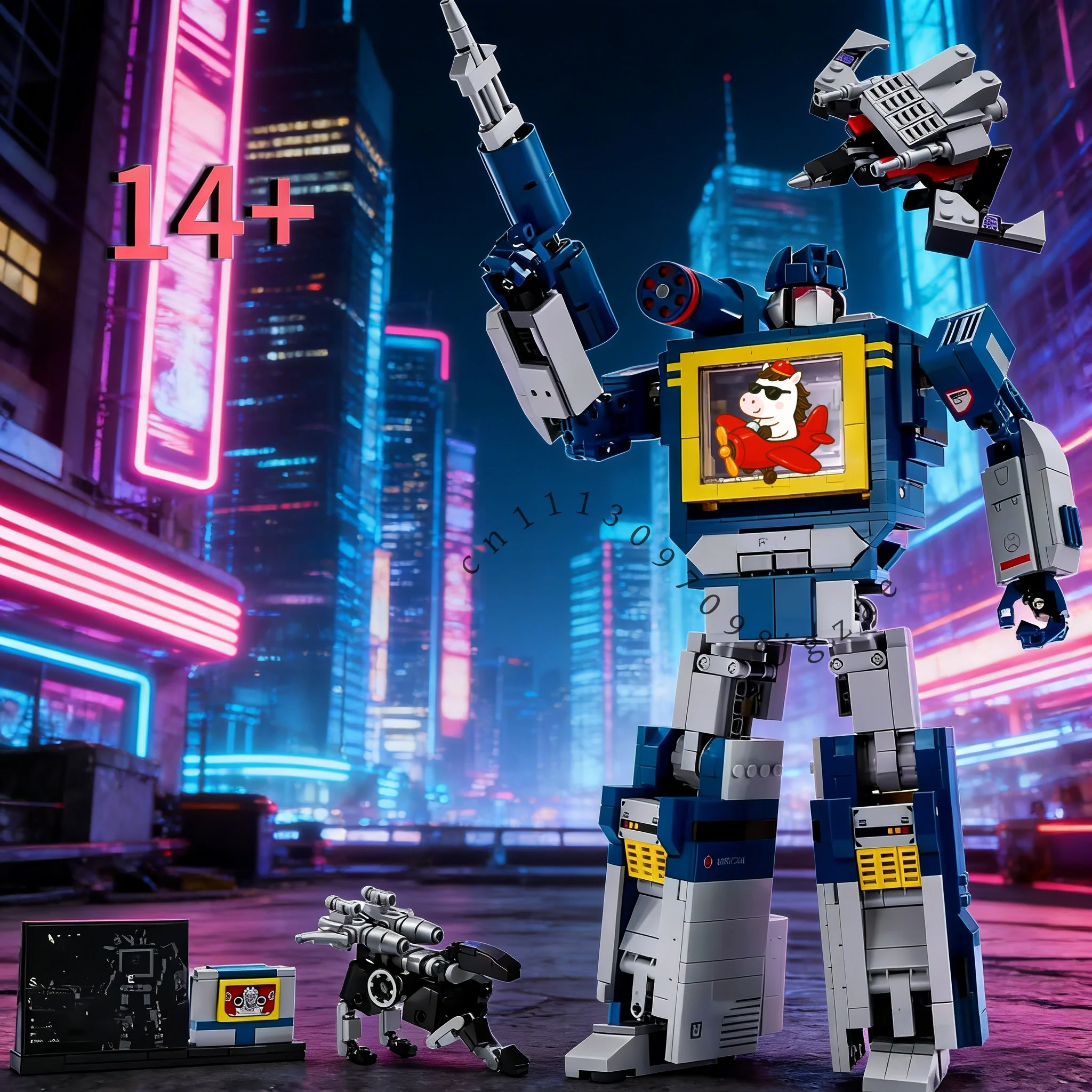 

Набор для сборки робота-трансформера, совместимый с блоками-деталями, подходит для 1505 рождественских подарков