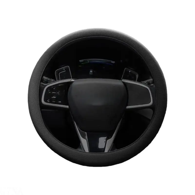 G7NA Textured Grip Silicone Car Steering Cover Comfortable Silicone for 14 15 16Inch