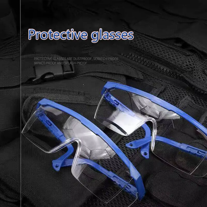 5pcs Protective Glasses Cycling Goggles Labor Protection Splash-proof Sand-proof Impact-proof Dust-proof Fog-proof Adjustable