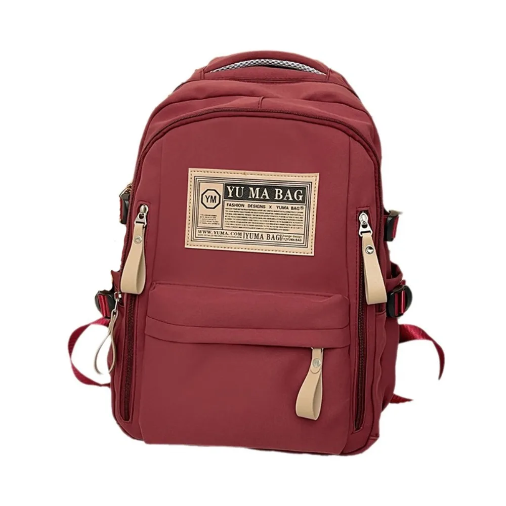 

High Quality Large Capacity Students Backpack Zipper Leisure Nylon School Bag Multi Pocket Casual Teenage Daypack Travel