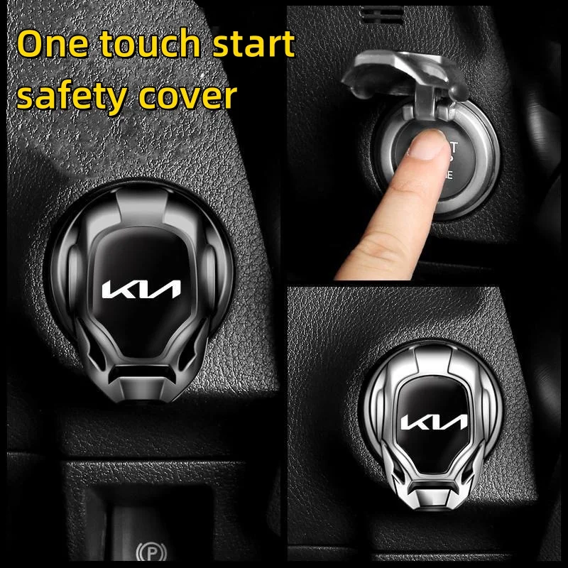 Um botão Iniciar Proteção Capa Adesivo, Acessórios Modificados, Kia Rio K5, Alma Sportage, Sorento, CEED, KX3, R Sportage, KX5, KX7