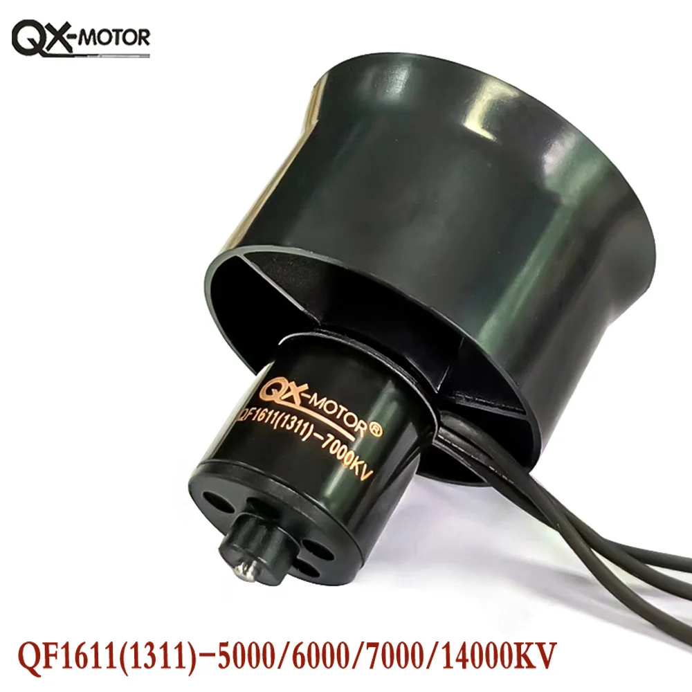 ブラシレスモーター付きqxモーター,30mm, 6ブレード,edf,qf1611,7000kv,14000kv,6000kv,5000kv,rcおもちゃ部品