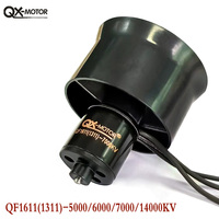 QX-Motor 30mm 6 Blades EDF  With Brushless Motor QF1611 7000KV 14000KV 6000KV 5000KV For RC Toy Parts