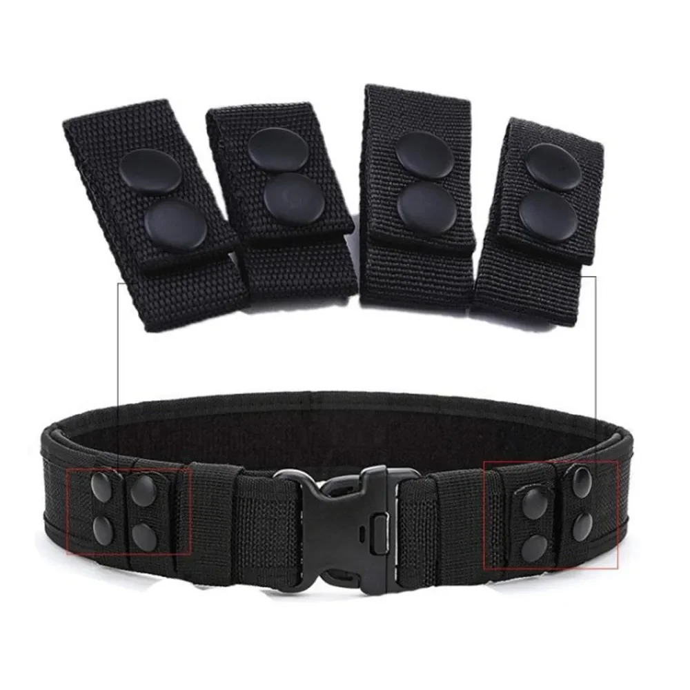 4Pcs Multipurpose Tactical Belt Buckle Heavy Duty Belt Keeper Portable Webbing Belt Equipment Accessories For Outdoor Sports