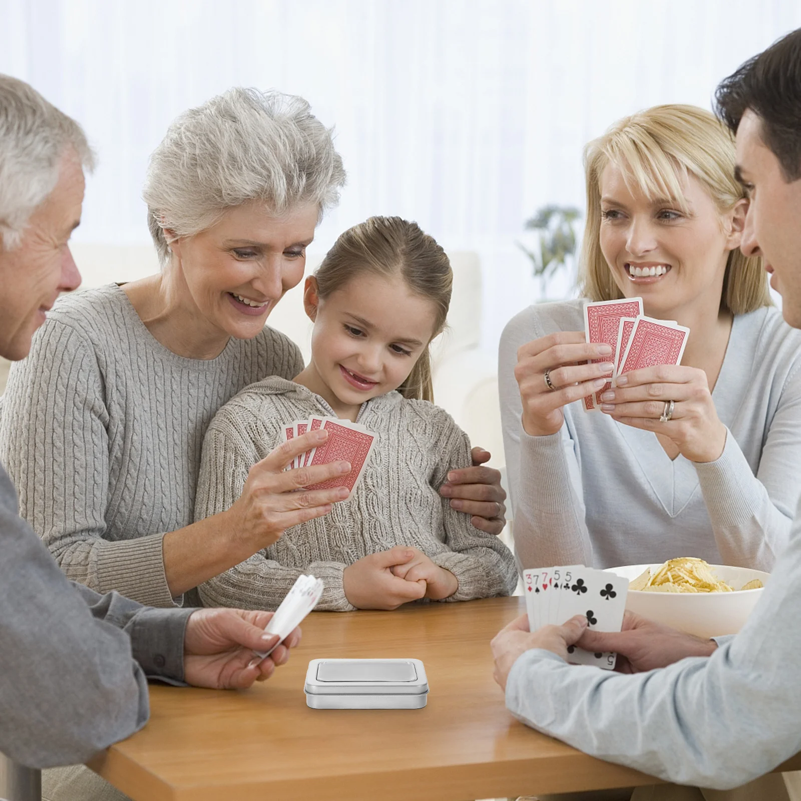 

5Pcs Trading Card Storage Box Sturdy Metal Card Holder for Playing Game Cards Collection Organizer Box for Jewelry Beads Buttons